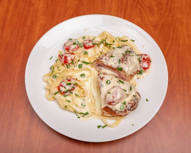 Chicken Cordon Bleu Dinner.